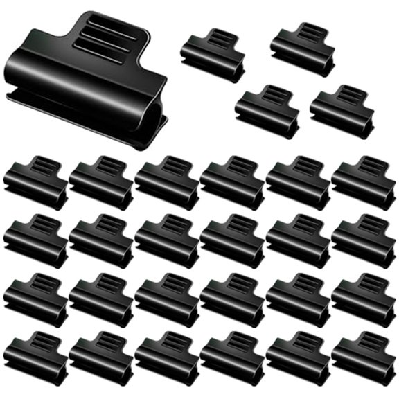 30Pcs Greenhouse Pipe Clamps Garden Hoop Raised Bed Plant Clip Row Cover Support