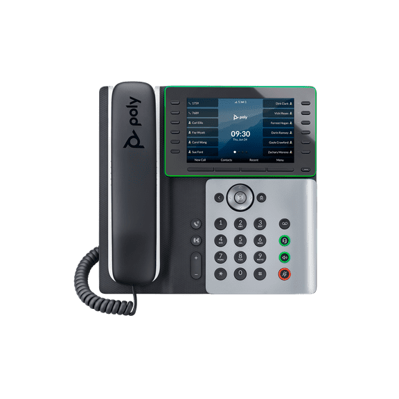 Poly Edge E550 IP Phone and PoE-enabled