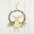 thumbnail image 4 of Northlight Girl Bunny Artificial Floral Mini Easter Wreath - 10" - Green, 4 of 6