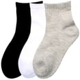 thumbnail image 4 of CHOYURME CHONYURM Boys Athletic Quarter Socks,10 Pairs Comfortable Breathable Socks for School 3-12 Years Old, 4 of 5