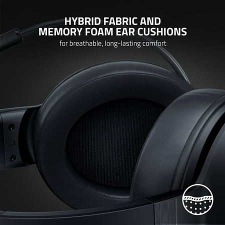Razer - Kraken V3 X Wired 7.1 Surround Sound Gaming Headset for PC with Chroma RGB Lighting - Black