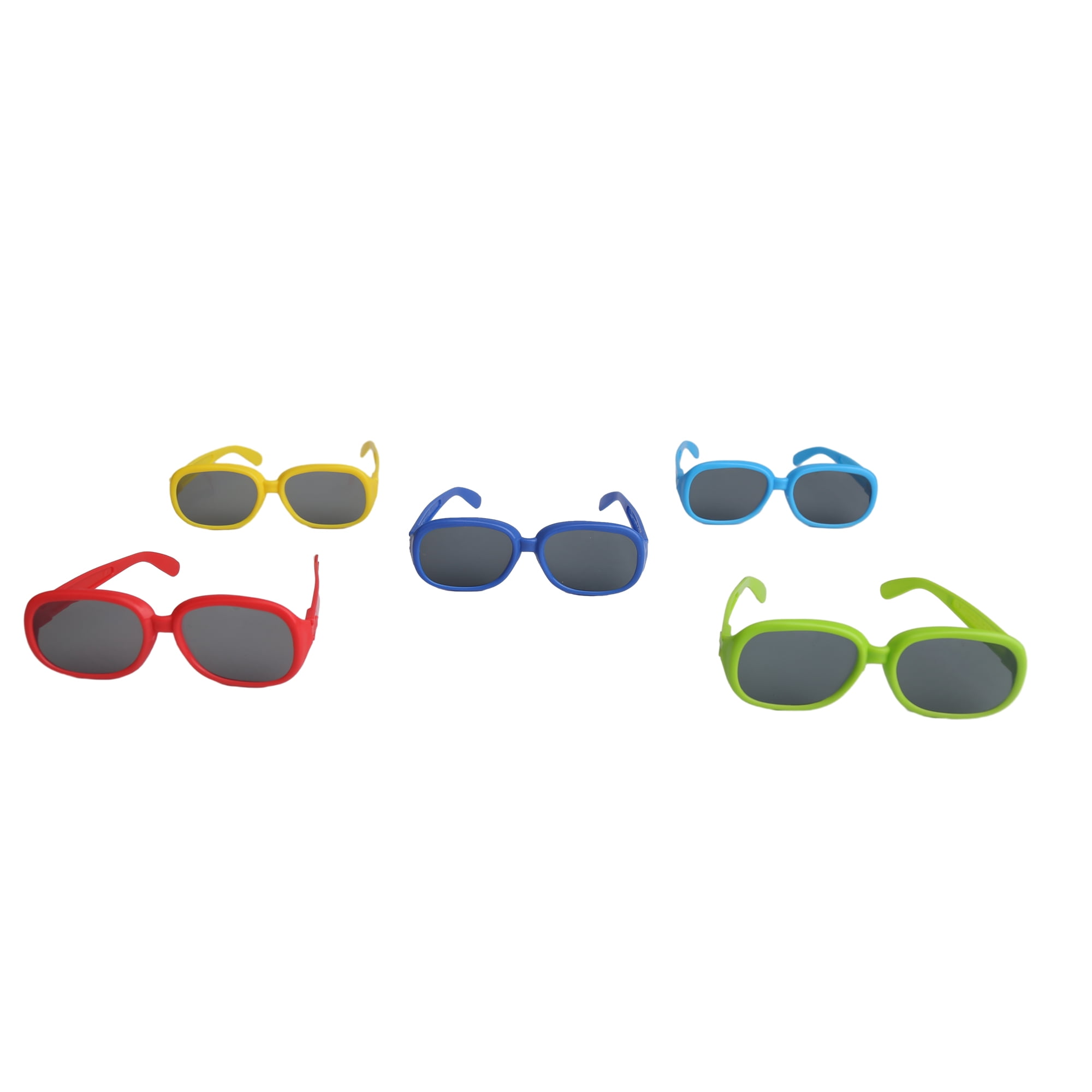 5 Novelty Sun Glasses, Way to Celebrate Party Favors, Plastic, Assorted Colors, 5 Ct.