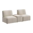 thumbnail image 1 of Assemble Modular 2 Seater Sectional with Charging Station in Oat Fabric, 1 of 8