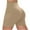Khaki, variant on vigerkar Yoga Shorts for Women Compressive High Waisted Sculpting Biker Shorts with Pockets Khaki, XXL