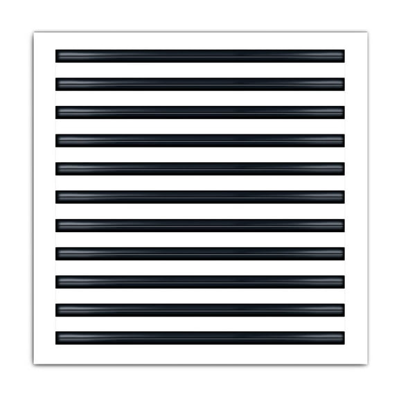 BUILDMART - 22x22 Modern AC Vent Cover - Decorative White Aluminum Air Vent - Standard Linear Slot Diffuser - Heating and Cooling Register Grille for Ceiling, Walls & Floors - Texas Buildmart