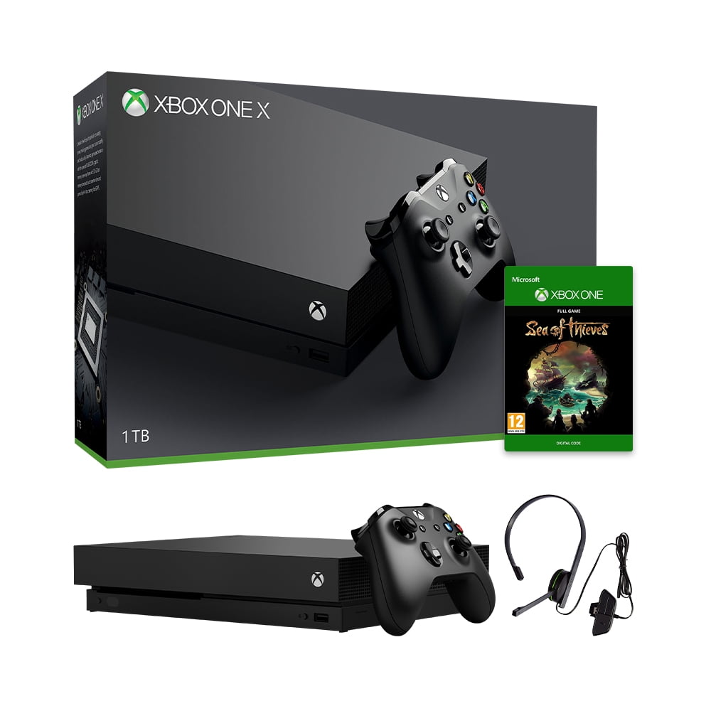 Microsoft Xbox One X Refurbished 1TB Black 4K Ultra HD Console + Xbox