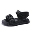 thumbnail image 4 of Eashery Toddler Girl Sandals Two Strap Casual Toddler Sandals Boy Black 33, 4 of 5