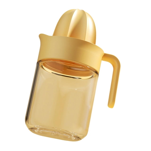 Press de rotación de exprimidor de naranja limón Copa de medición incorporada gran capacidad exprimidor para un viaje de picnic parque de Amarillo l