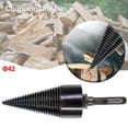 thumbnail image 3 of Broca de acero Cola para leña escariador divisor de madera Eje cuadrado 42 mm, 3 of 5