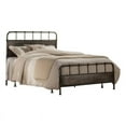 thumbnail image 1 of Atlin Designs Industrial Metal King Spindle Panel Bed in Rubbed Black, 1 of 2