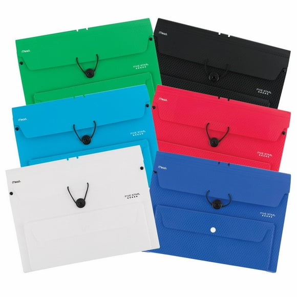 Classeur expansible Five Star à 7 pochettes + rangement supplémentaire Classeur exp. 7 pochettes