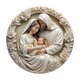 thumbnail image 2 of Belén Redondo de Madera con La Imagen de La Natividad y La Resurrección, Decoración Decorativa para Colgar En La Pared o para El Bautizo., 2 of 6