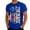 tshirts 23#Blue, variant on Men's 250th Anniversary USA Shirt National Flag Patriotic Short Sleeve Crew Neck Tee Casual Holiday 4th of July T-Shirts