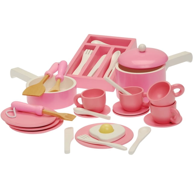 Set de accesorios de cocina Constructive Playthings Pink