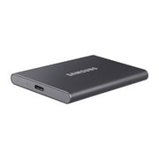 Samsung T7 Portable SSD 2TB Titan Gray, Up-to 1,050MB/s, USB 3.2 Gen2 (MU-PC2T0T/AM)
