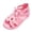 Pink, variant on Toddler Girls Gladiator Sandals with Back Zipper Cut out Open Toe Bow Strappy Boots Lightweight Summer Beach Shoes White Size 12.5 Little Kid