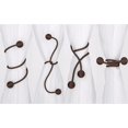 thumbnail image 4 of 4Pcs Twist Rideaux Tiebacks, Créatif Rideau de Fenêtre Drapé Retenir. Reliures Décoratives (Café), 4 of 4
