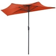 thumbnail image 2 of Costway 97.20 Inches Orange Round Market Patio Umbrella, Water-Resistant, 2 of 9