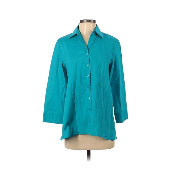 Pre-Owned Finley Women's Size S 3/4 Sleeve Button-Down Shirt