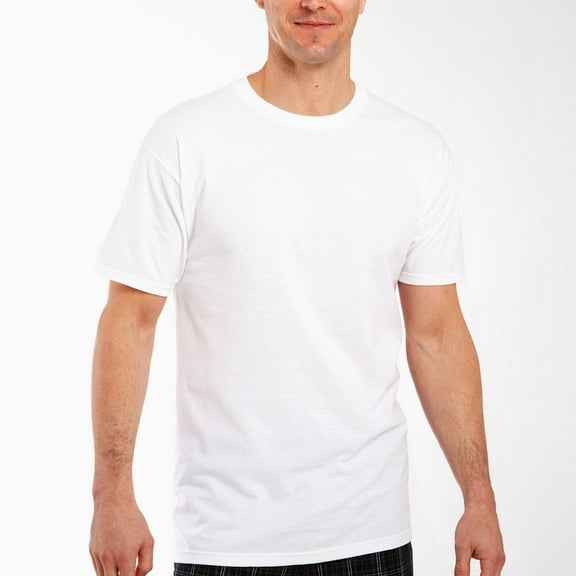 Fruit of the Loom Mens 3 Pack Short Sleeve Crew Neck Moisture Wicking T-Shirt Big, 3x-large, White