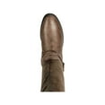 thumbnail image 4 of BARETRAPS Womens Brown Elastic Panel Buckle Accent Comfort Alysha Round Toe Block Heel Zip-Up Riding Boot 9.5 M WC, 4 of 4