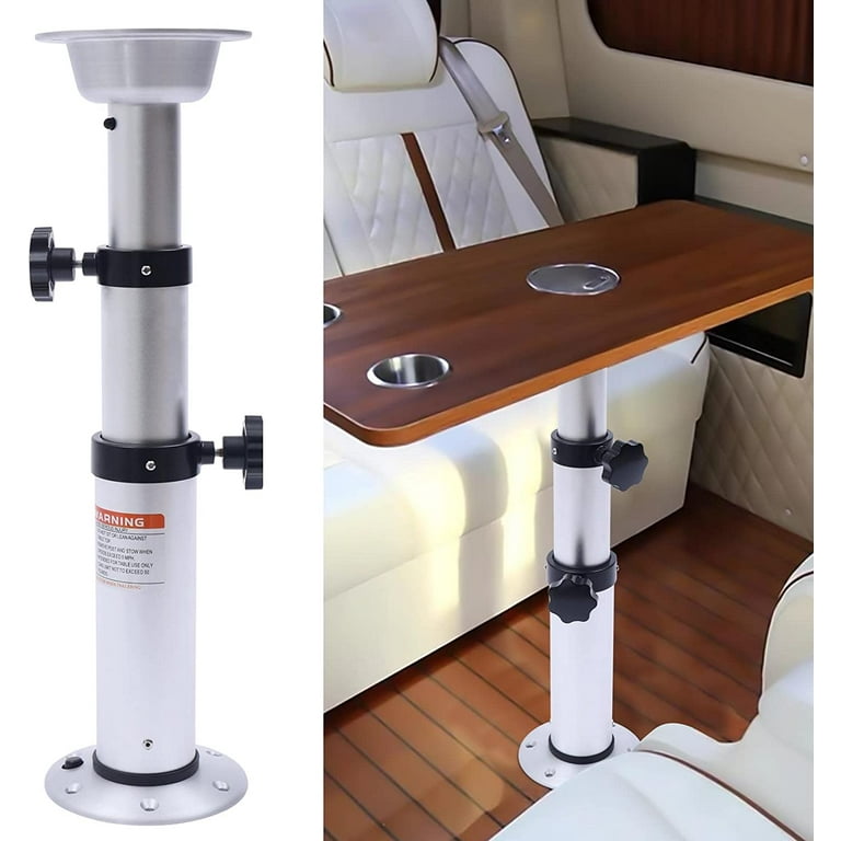 Fichiouy 17 30 Inch Adjustable Table Pedestal Stand Detachable Table Base Table Leg for Patio RV Yacht Boat
