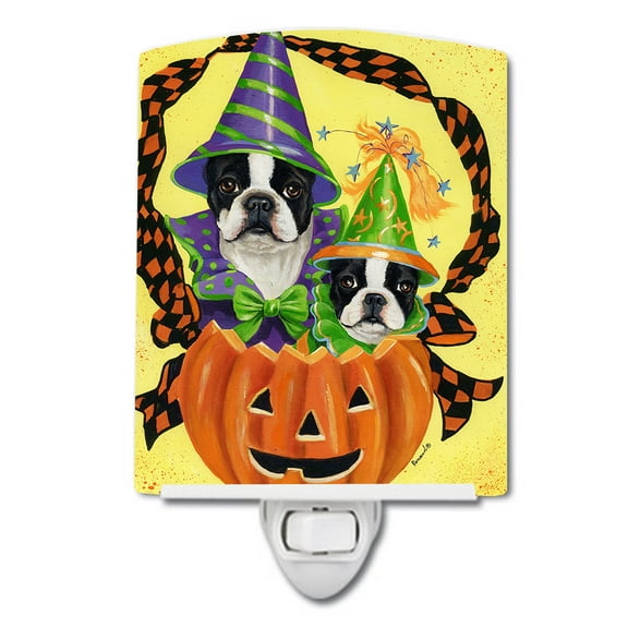Boston Terrier Halloweenies Ceramic Night Light