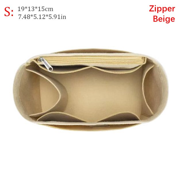 2 estilos con cremallera/rejilla, forro de inserción de fieltro, bolsa organizadora, bolso de mano, bolsa interna para Longchamp, bolsa de inserción de alta calidad
