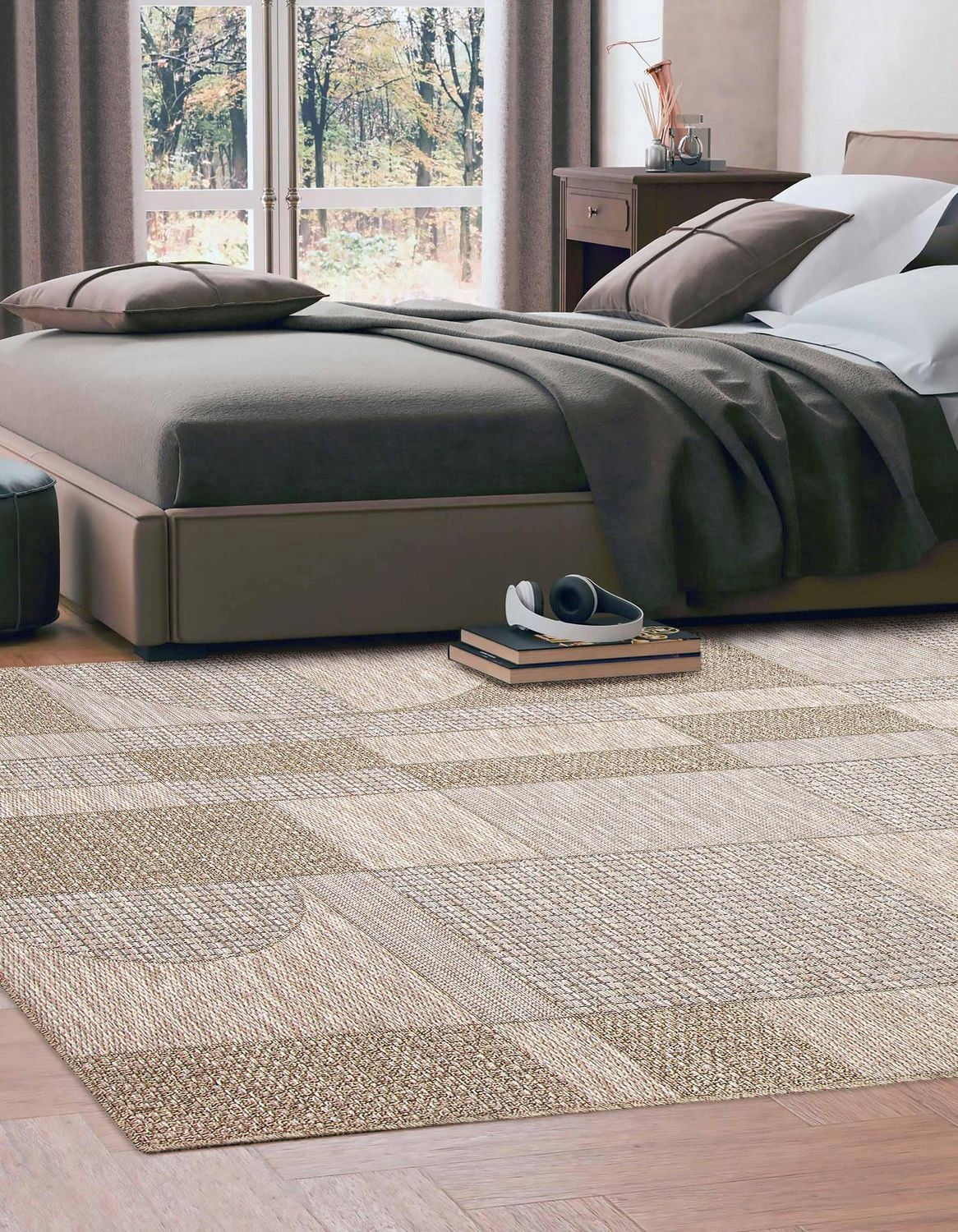 ECARPET Bodhi Nautical Coastal Area Rug for living room, bedroom, dining entrance, hallway and more.