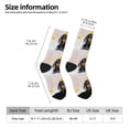 thumbnail image 6 of Uemuo Dachshund Sitting in Bathtub Pattern Women's Crew Socks, Soft Durable Breathable Moisture-Wicking with Odor Control Cotton socks, 6 of 9