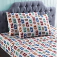 thumbnail image 2 of Kute Kids 4-Piece Ultra Soft Race Car Dreams Multicolor Microfiber Woven Sheet Set, Queen, 2 of 6