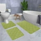 thumbnail image 5 of Juego de 3 alfombrillas de baño de espuma con agarre antideslizante, suaves, absorbentes y de secado rápido para mayor seguridad y comodidad en el suelo. Lavables a máquina. Gris oscuro., 5 of 7