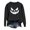 Black [Halloween Shirts for Women Clearance Sales], variant on WEIWEN Halloween Sweatshirt for Women 2026 Funny Pumpkin Face Printed Crewneck Long Sleeve Tops Women's Clothing Dressy Casual Fall Outfits for Women Sweaters Green, S
