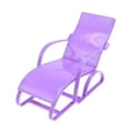 thumbnail image 2 of serony 1/6 Mini Chaise de Maison de Poupée Jouets Miniatures Longue Pont Longue Chaise de Pont Modèle Mini Meubles Non Assemblés Décoration Maison DIY Violet, 2 of 8