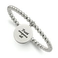 thumbnail image 2 of Primal Steel Stainless Steel Polished Yellow IP-plated Cross with Crystal FAITH Stretch Bracelet, 2 of 6