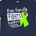 thumbnail image 4 of Inktastic Our Family Fights Together Lymphoma Awareness Lime Ribbon Boys or Girls Baby T-Shirt, 4 of 5
