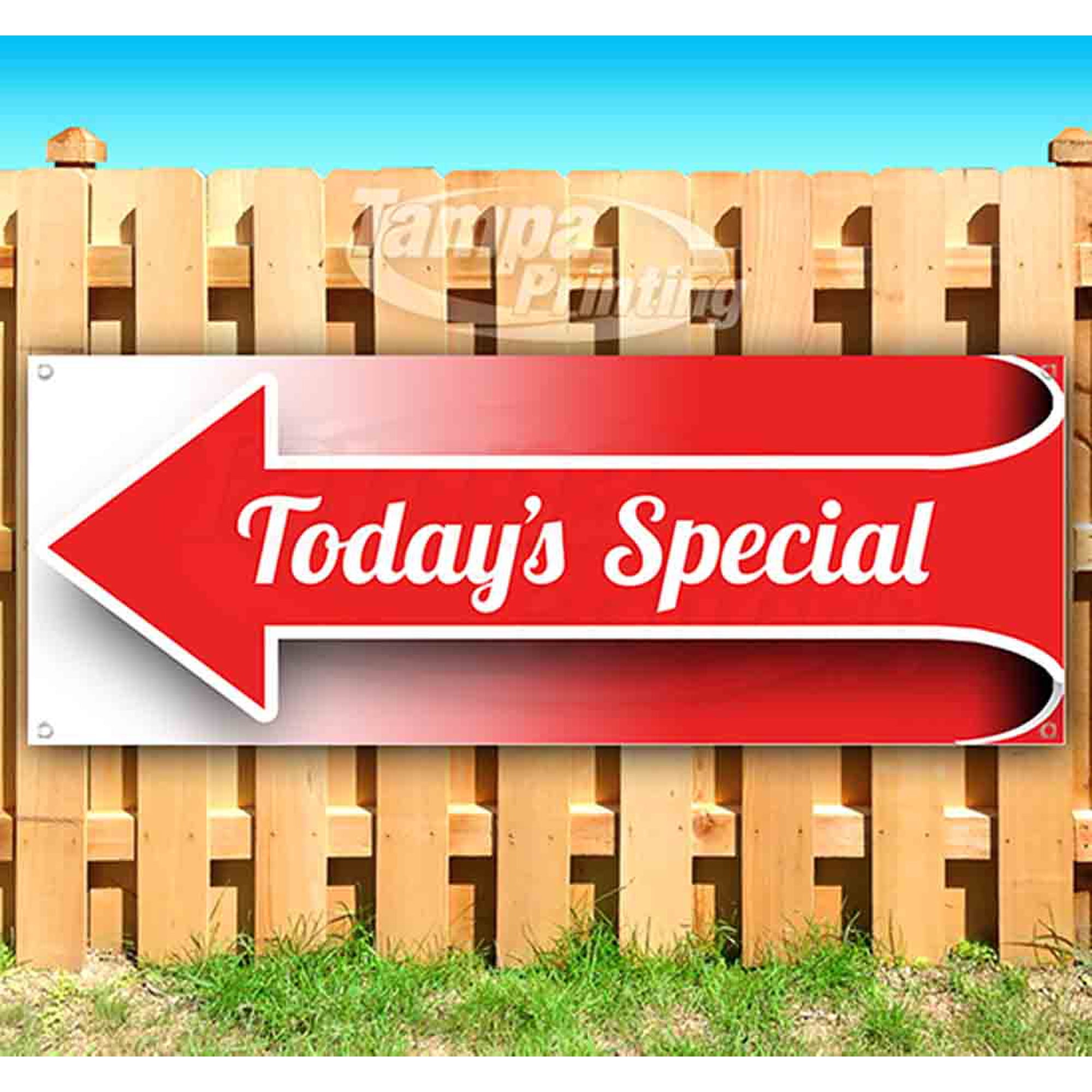 Today S Special 13 oz Vinyl Banner With Metal Grommets
