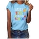 thumbnail image 2 of Fiudx Ropa de Mujer Camiseta Escolar para Mujer, Camiseta de Profesora de 100 Días, Camiseta Feliz de 100 Días, Impresión de Letras, Enseñanza, Manga Corta, 2 of 4
