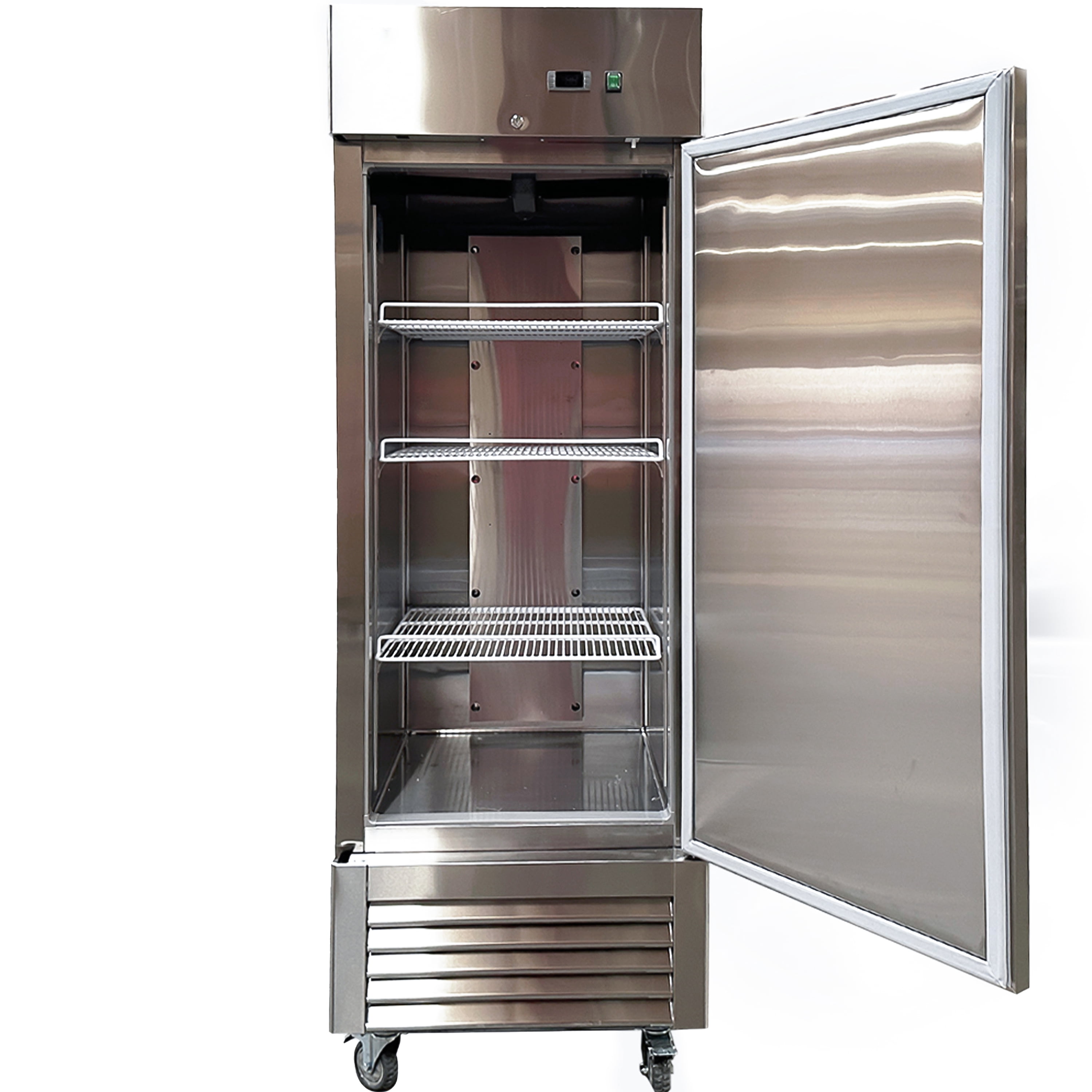NSF 27 in. Reach-In Commercial Refrigerator 18.6 Cu.Ft. Solid Single Door Refrigerator, Upright Refrigerator in Stainless Steel