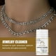 thumbnail image 5 of Solución Limpiadora de Joyas 50ml | Limpiador de joyas de metal y diamantes para oro, plata, titanio, acero inoxidable - Eliminación segura de óxido y cenizas para anillos, collares, relojes, 5 of 8