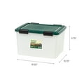thumbnail image 3 of Remington® 46 Qt. Plastic Storage Bins with Sealed Lids, Clear Gasket Box, Airtight Containers 4Pk, 3 of 9