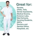 thumbnail image 2 of M&M SCRUBS Men Scrub Set, Men Medical Uniforms 102 (White, Large), 2 of 7