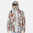 thumbnail image 2 of Lsque Modern Life Pattern UPF 50+ Lightweight Sun Protection Men's Women's Long Sleeve Shirt, Hoodie Performance -Small, 2 of 7