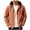 Orange&16^0701J, variant on S-4XL Hooded Flannel Shirt Jacket for Men Long Sleeve Button Down Mens Plaid Shacket Jacket with Chest Pocket Casual Oversized Hoodies Coat 4XL