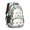 Dinosaur and Pineapple, variant on Dinosaur and Palm Lightblue Pattern Cute School Backpack Bag with Padded Back and Adjustable Shoulder Straps 16.9 X 12.6 X 5.9 Inches