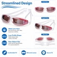 thumbnail image 7 of Adult Swim Goggles with Mirror Coated Lenses and Adjustable Strap for Pool and Training, TIKA, 7 of 7
