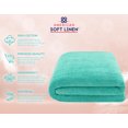 thumbnail image 4 of American Soft Linen Luxury 40x80 Oversized Bath Sheet, 100% Cotton XL Turkish Bath Sheet Towel, Turquoise, 4 of 10