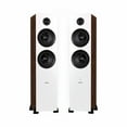 thumbnail image 1 of Fluance Ai81 Elite Powered 2-Way Floorstanding Tower Speakers, 150W Built-in Amplifier for 2.0 Stereo Music & Movie Listening, TV, Turntable, PC & Bluetooth - 2x RCA, Optical, Sub Out (White Walnut), 1 of 8