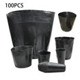 thumbnail image 1 of Maceta de plástico de 100 Uds., Maceta de jardín para el hogar, planta de invernadero, vivero, plantación de flores, maceta de cultivo, 12x11 cm Yuarrent HA6225-08, 1 of 6