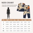 thumbnail image 4 of Honeii American Bald Eagle A print Women's Pajama Sets Long Sleeve Button Down Sleepwear Nightwear Soft Pjs Lounge Sets-XX-Large, 4 of 7